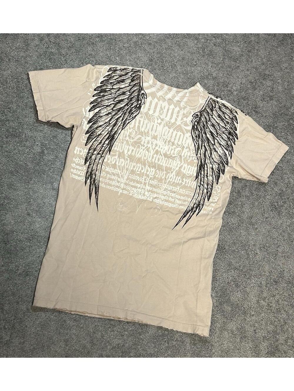 100% Cotton Y2K Affliction Graphic Size M Tee Gothic Unisex - Picture 2 of 5